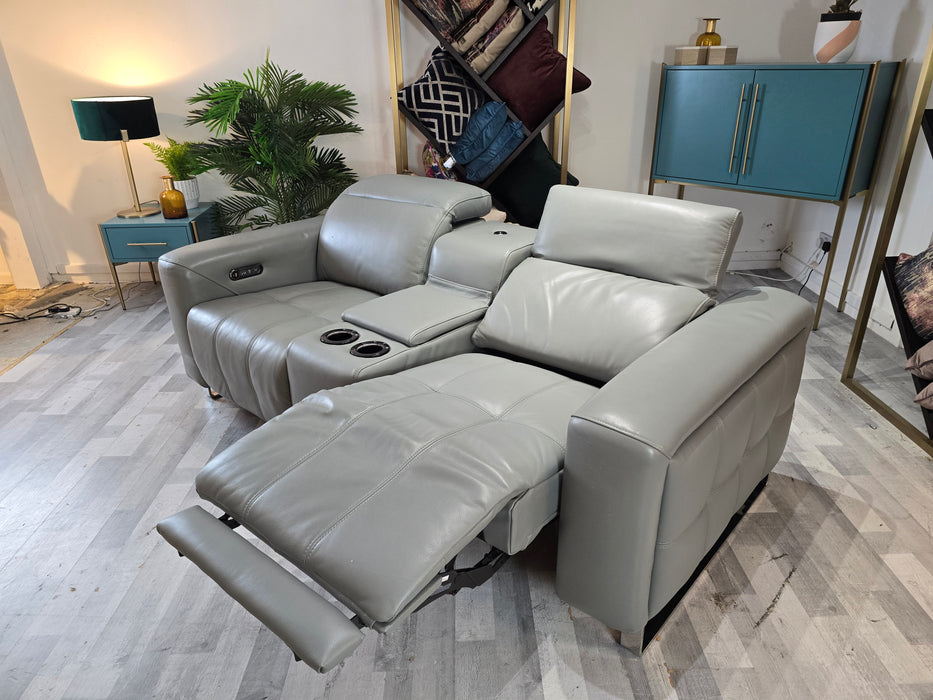 Marvella 2 Seater - Power recliner - Trusty Sheen Leather Granite Teal