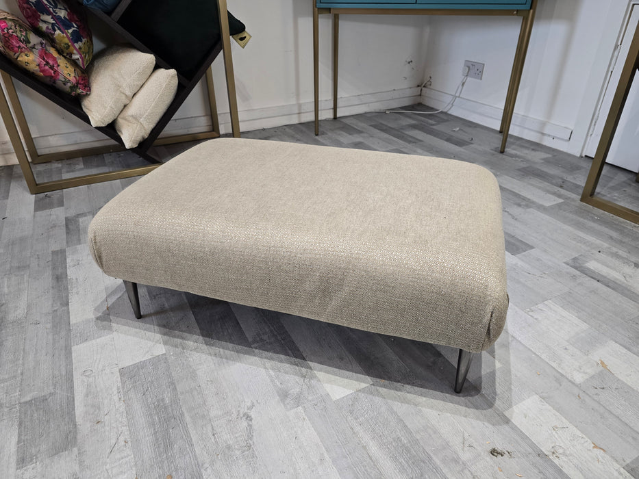 Andorra - Fabric Footstool  - Andorra Mink