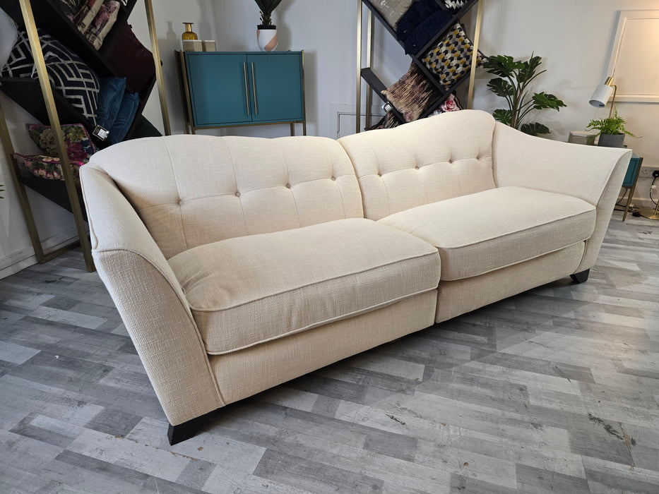 Bartelli 4 seater Split - Fabric - Bartelli Poly Cream All Over