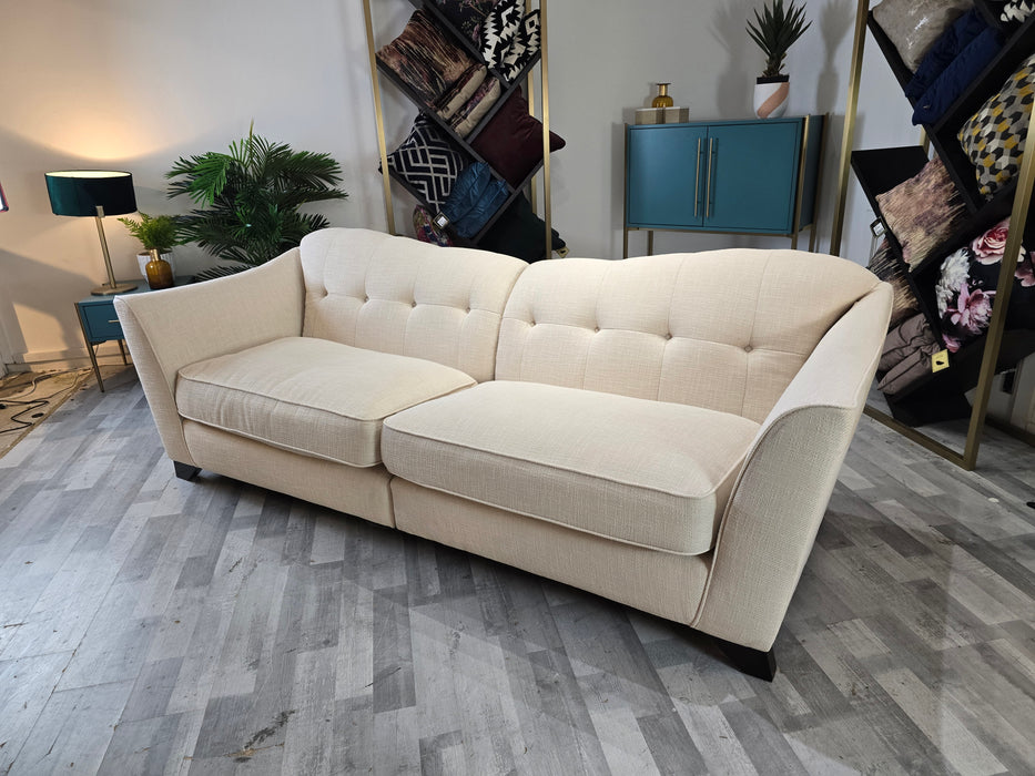 Bartelli 4 seater Split - Fabric - Bartelli Poly Cream All Over