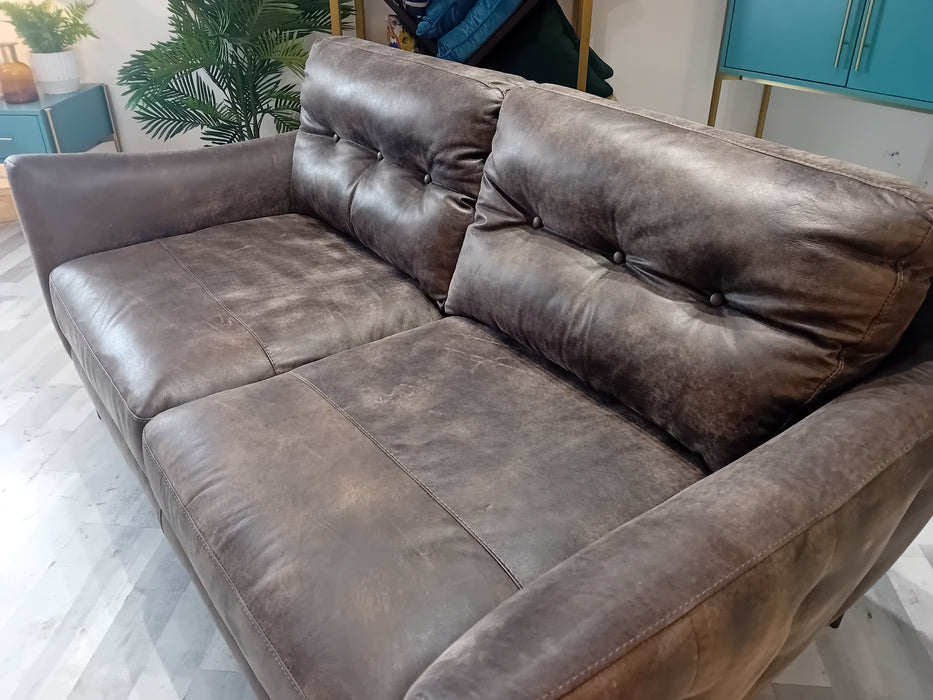 Cordelia 2 Seater - Leather Sofa - Texas  Brown