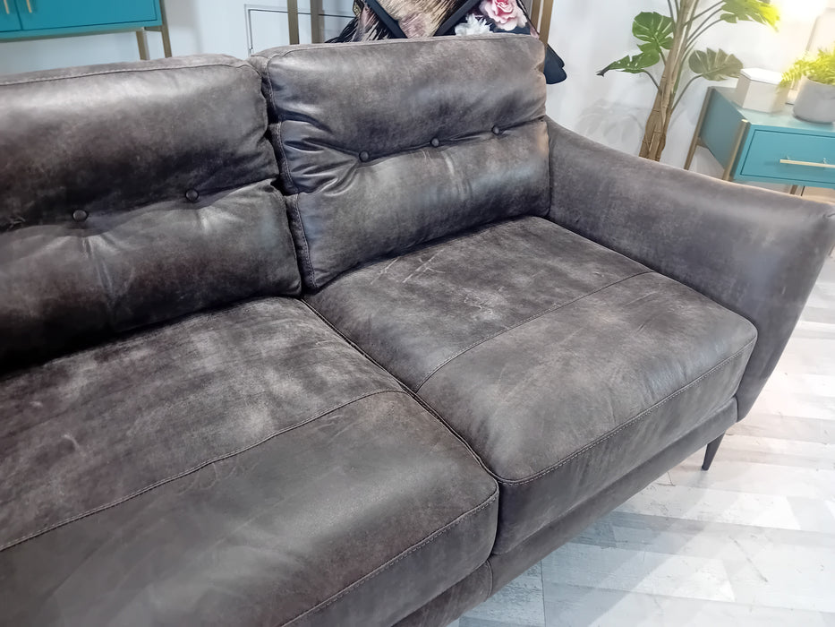 Cordelia 2 Seater - Leather Sofa - Texas  Brown