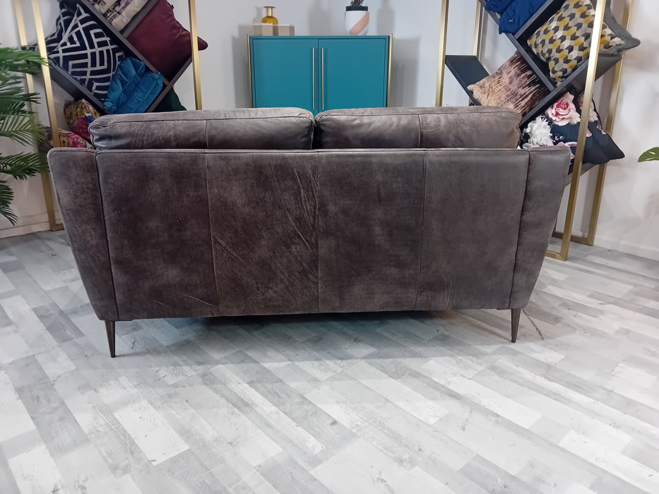 Cordelia 2 Seater - Leather Sofa - Texas  Brown