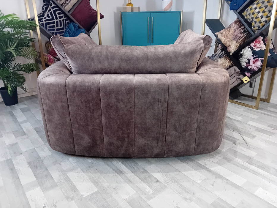 Emperor 1.5 Seater - Fabric Loveseat - Lucerne Espresso Mix (J27)