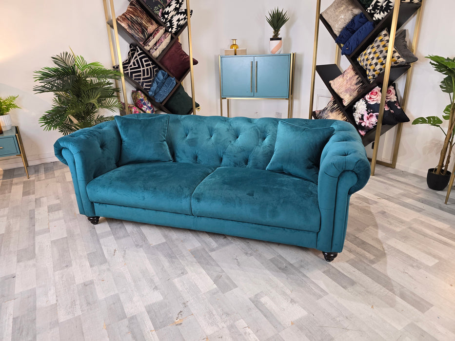 Balmoral Ltd Edition 3 Seater - Matt Velvet Teal