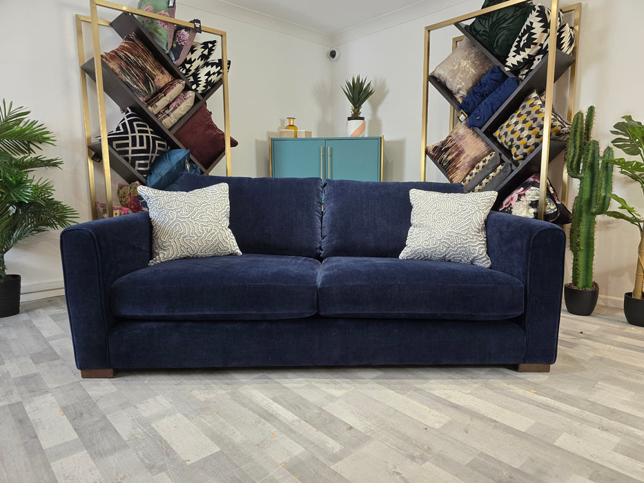 Majestica 3 Seater - Soft Chenille Navy Mix