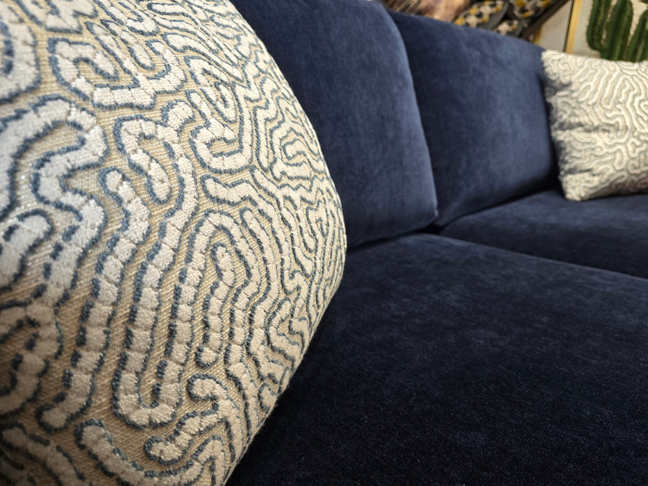 Majestica 3 Seater - Soft Chenille Navy Mix