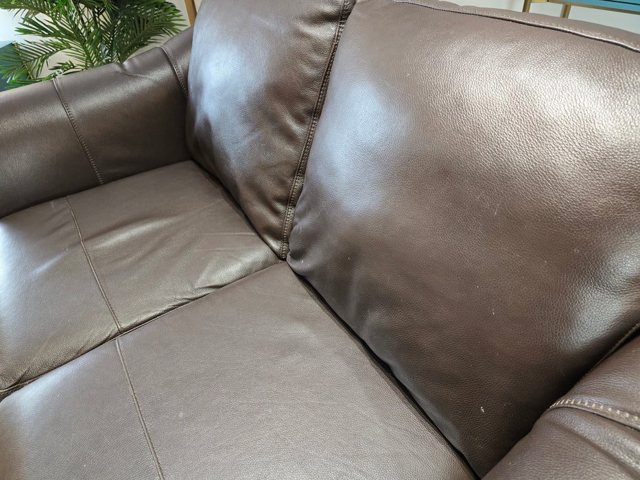 Galleria 2 Seater - Leather Sofa - Dakota Mahogany