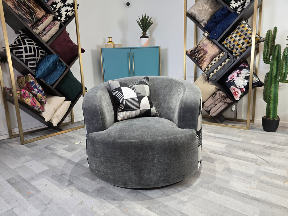 Bonbon Swivel Chair -  Aston Slate Mix