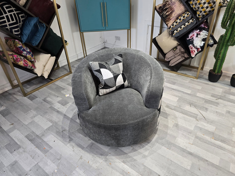 Bonbon Swivel Chair -  Aston Slate Mix