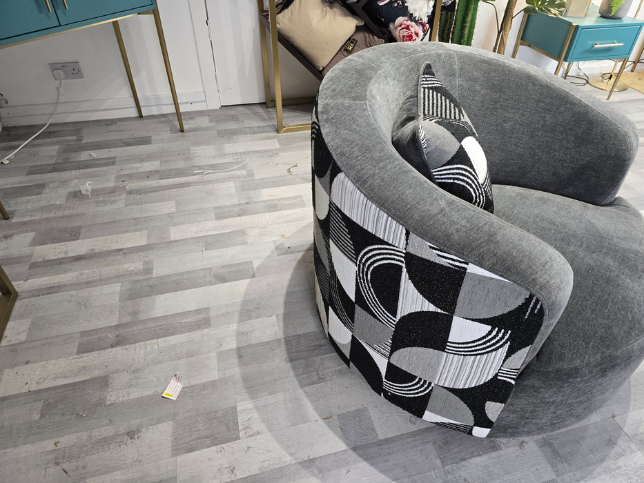 Bonbon Swivel Chair -  Aston Slate Mix