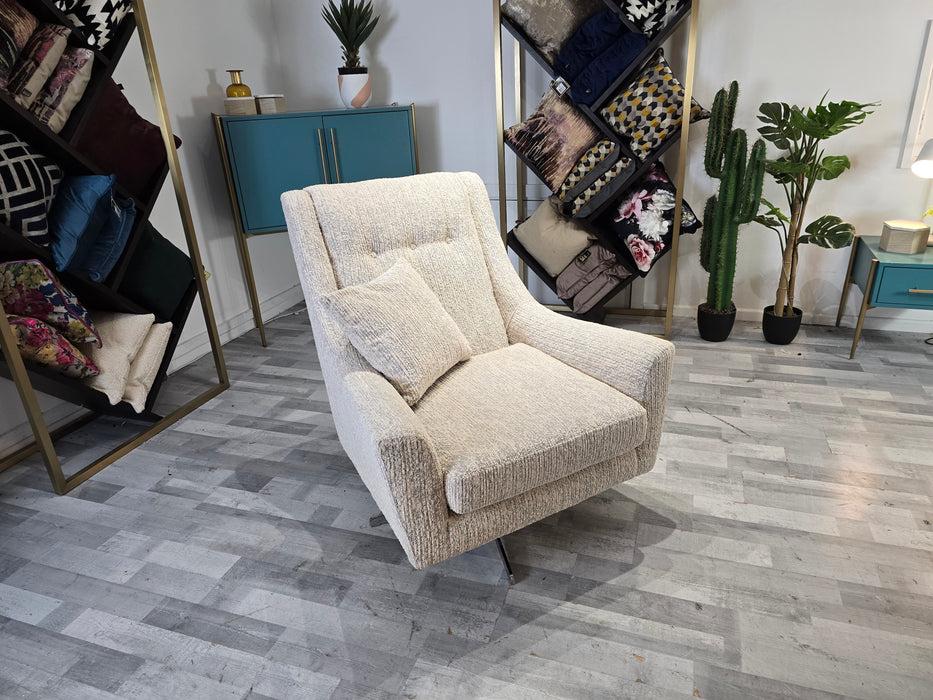 Strato Chair - Swivel Chair - Boucle Natural