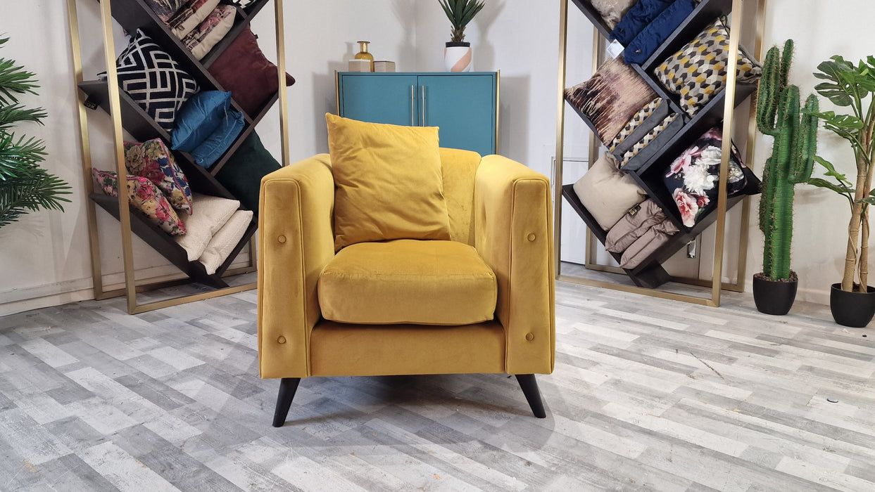 Somerford 1 Seater - Fabric Chair - Stella Butterscotch Mix