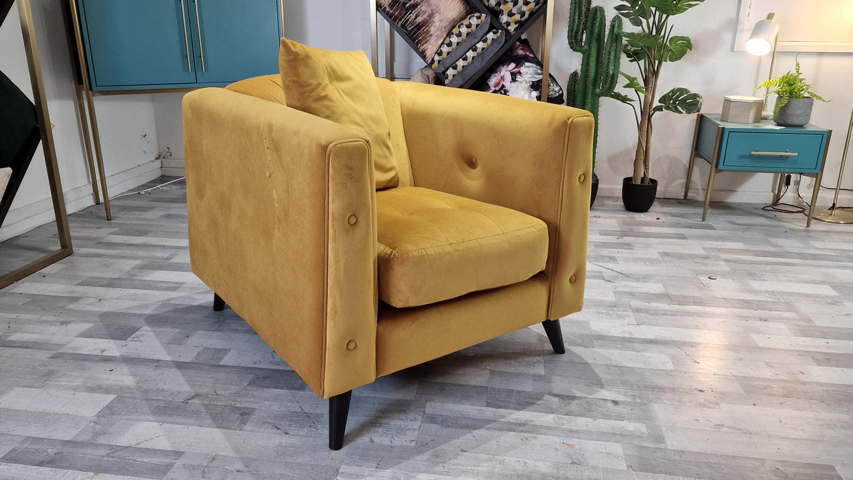 Somerford 1 Seater - Fabric Chair - Stella Butterscotch Mix