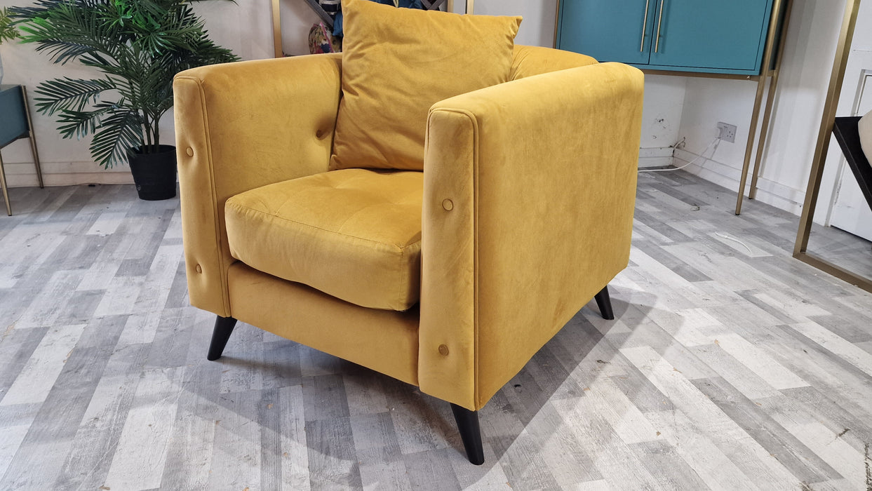 Somerford 1 Seater - Fabric Chair - Stella Butterscotch Mix