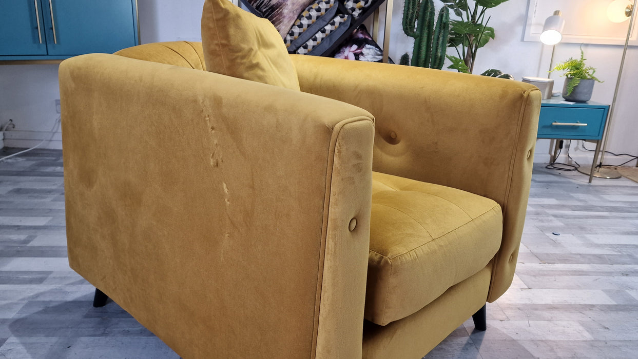 Somerford 1 Seater - Fabric Chair - Stella Butterscotch Mix