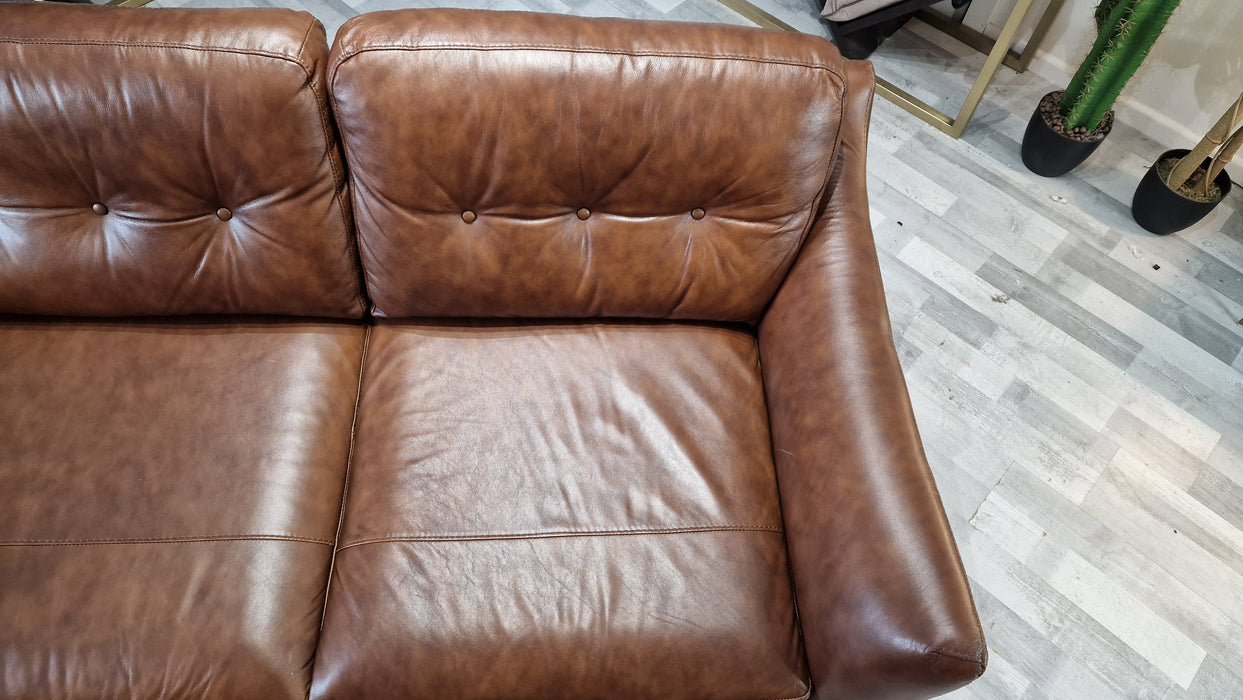 Cordelia 2 Seater - Leather Sofa - Alaska Whiskey