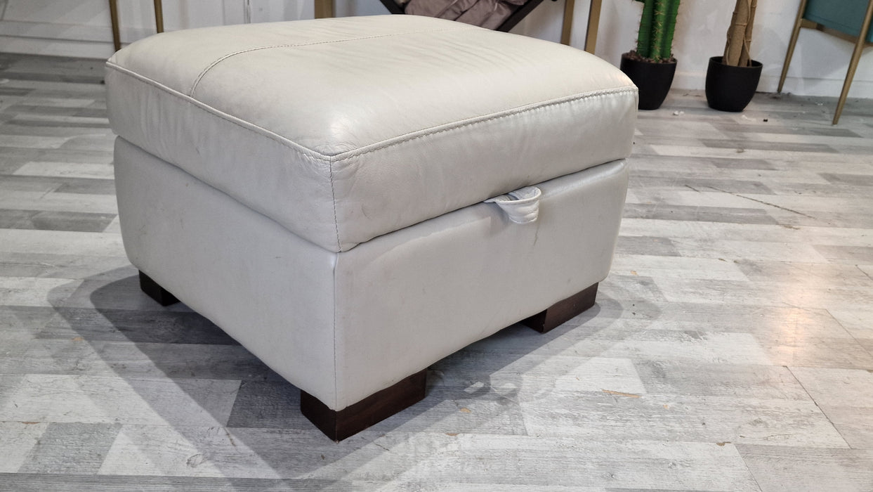 Carter Footstool - Storage - Alaska Grey