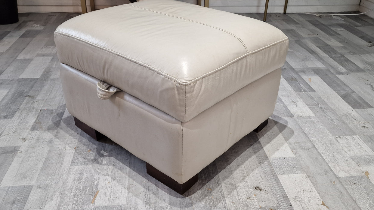 Carter Footstool - Storage - Alaska Grey