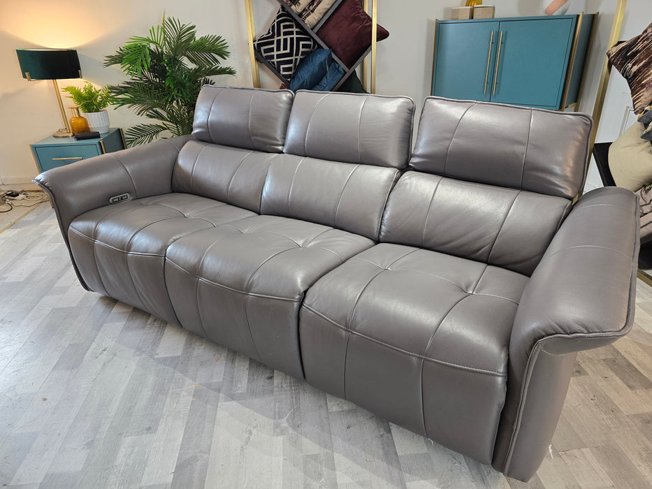 Cadenza 3 Seater - Power Recliner -  Down Pipe Grey