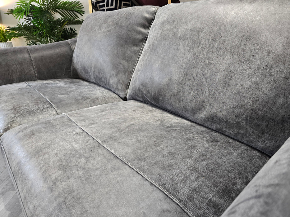 Galleria 2.5 Seat - Leather Sofa - Utah Grey