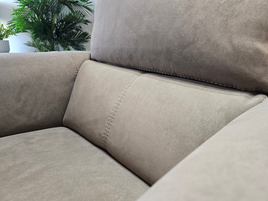 Illinois 1 Seater - Power Recliner - Lifestyle Textured Fabric Taupe