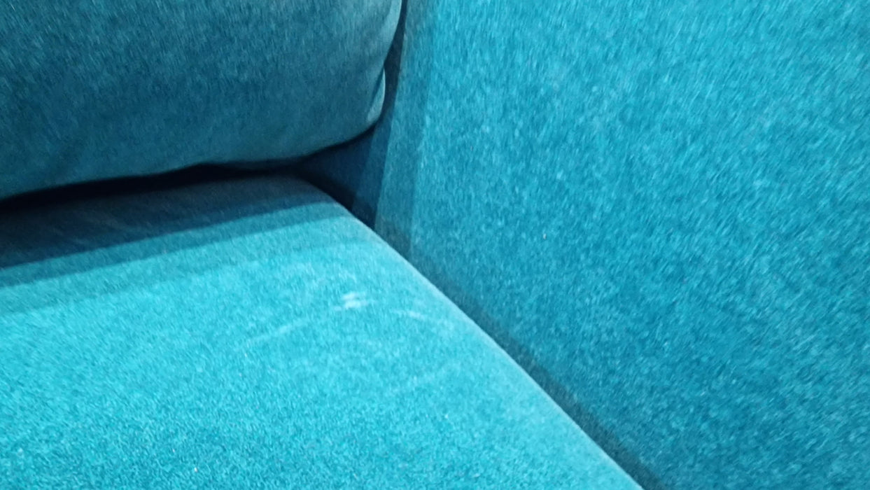 Finchley 1.5 Seat - Fabric Loveseat - Nordic Teal All Over