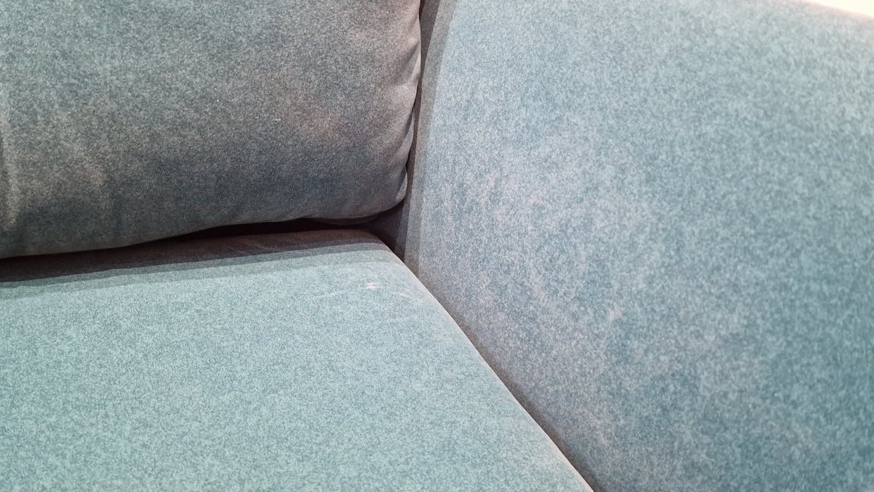 Finchley 1.5 Seat - Fabric Loveseat - Nordic Teal All Over