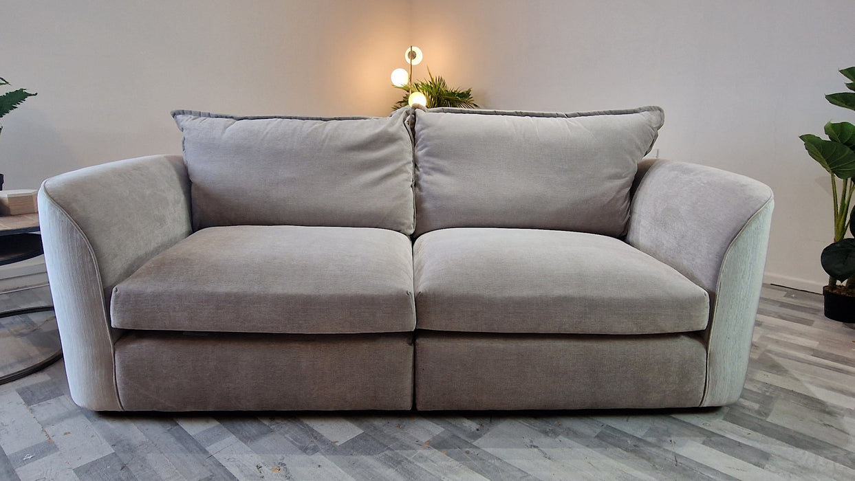 Como 4 Seat Split - Fabric Sofa - Villa Silver Trim Mix