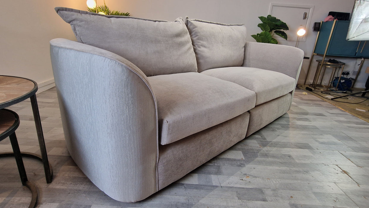 Como 4 Seat Split - Fabric Sofa - Villa Silver Trim Mix