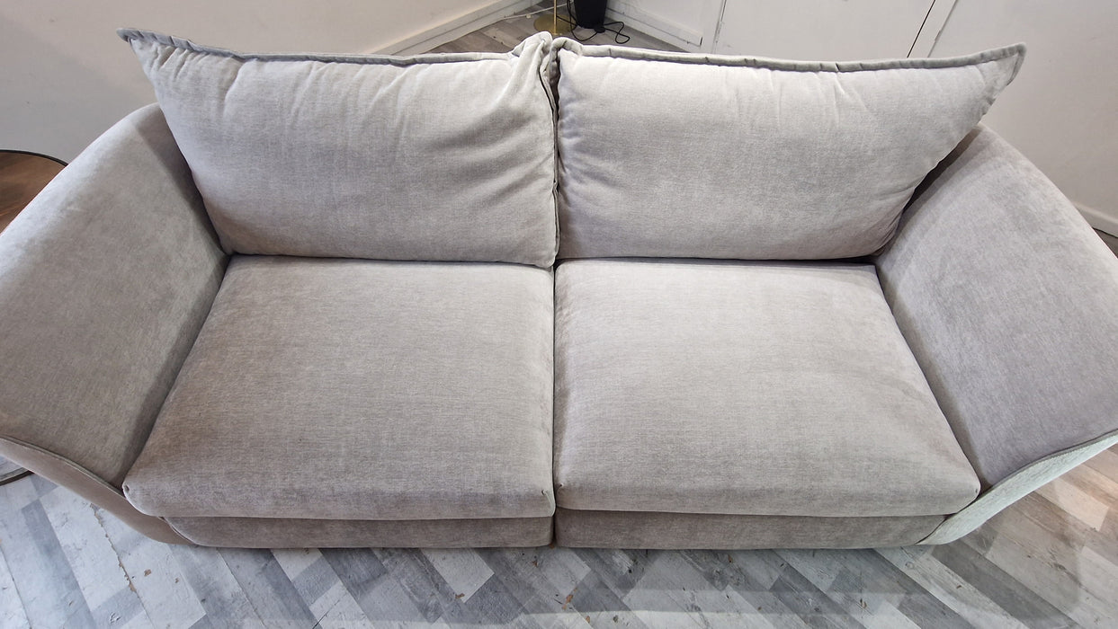 Como 4 Seat Split - Fabric Sofa - Villa Silver Trim Mix