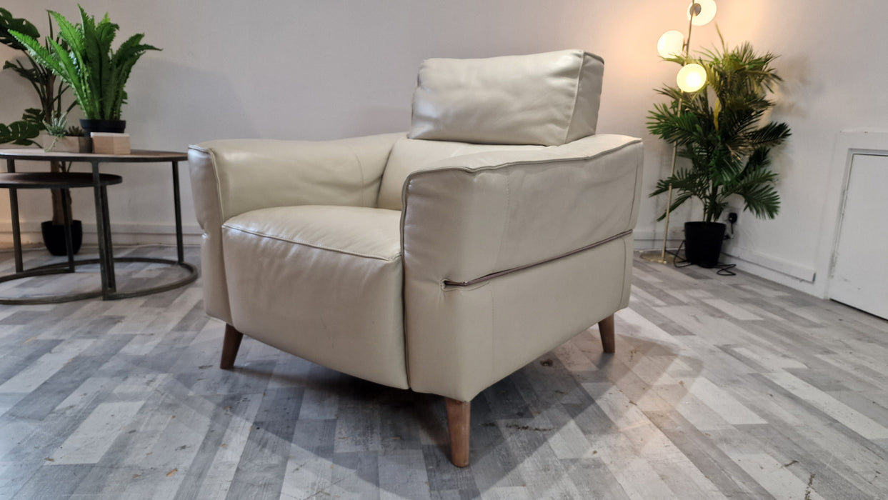 Dakota 1 Seater - Trusty Soft Sheen Leather Mist