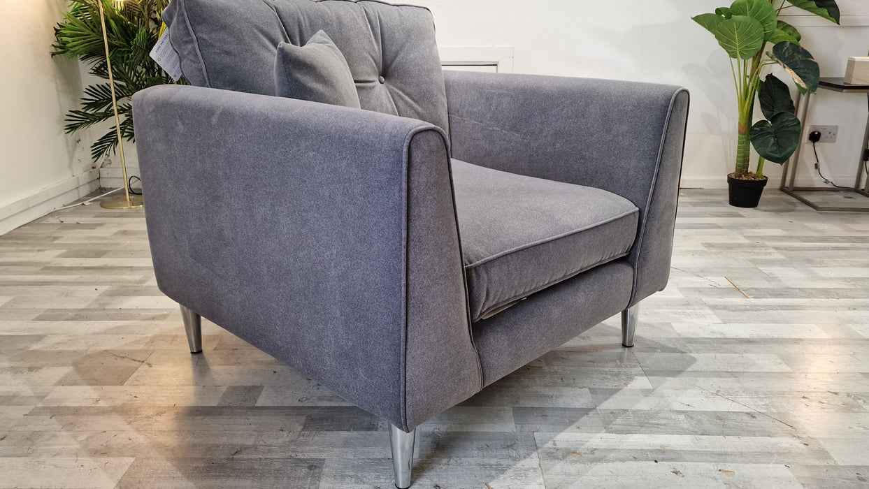 Cricket 1 Seater - Fabric Chair - Nordic Grey All Over