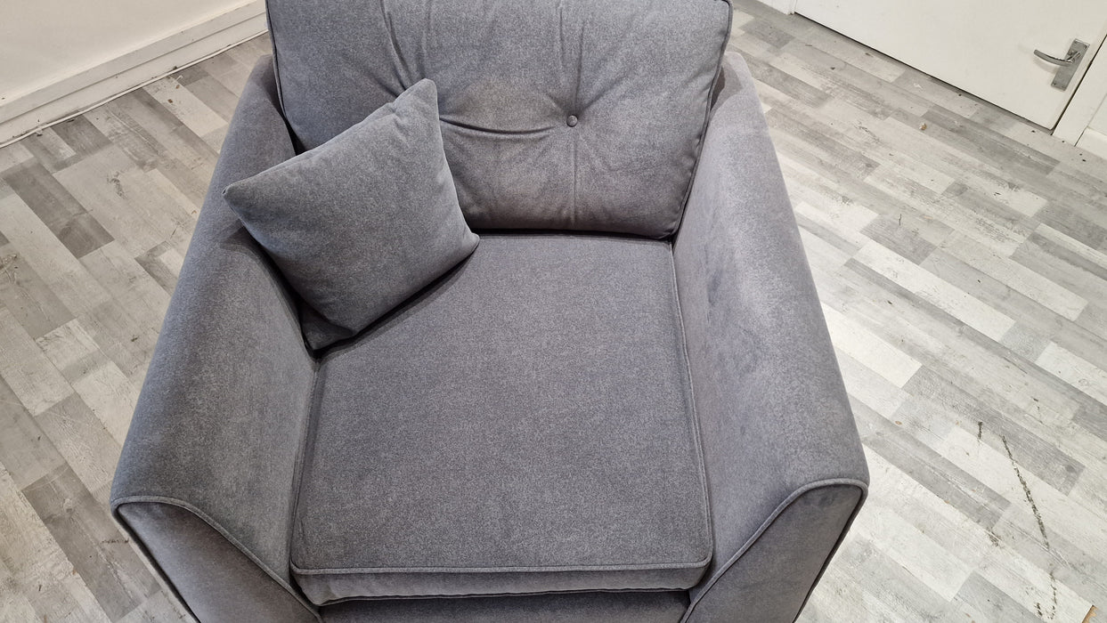 Cricket 1 Seater - Fabric Chair - Nordic Grey All Over