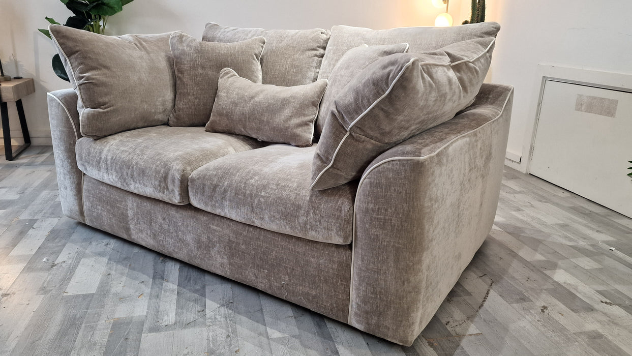 Georgio 2 Seater - Fabric Sofa - Luxe Chenille Stone Mix