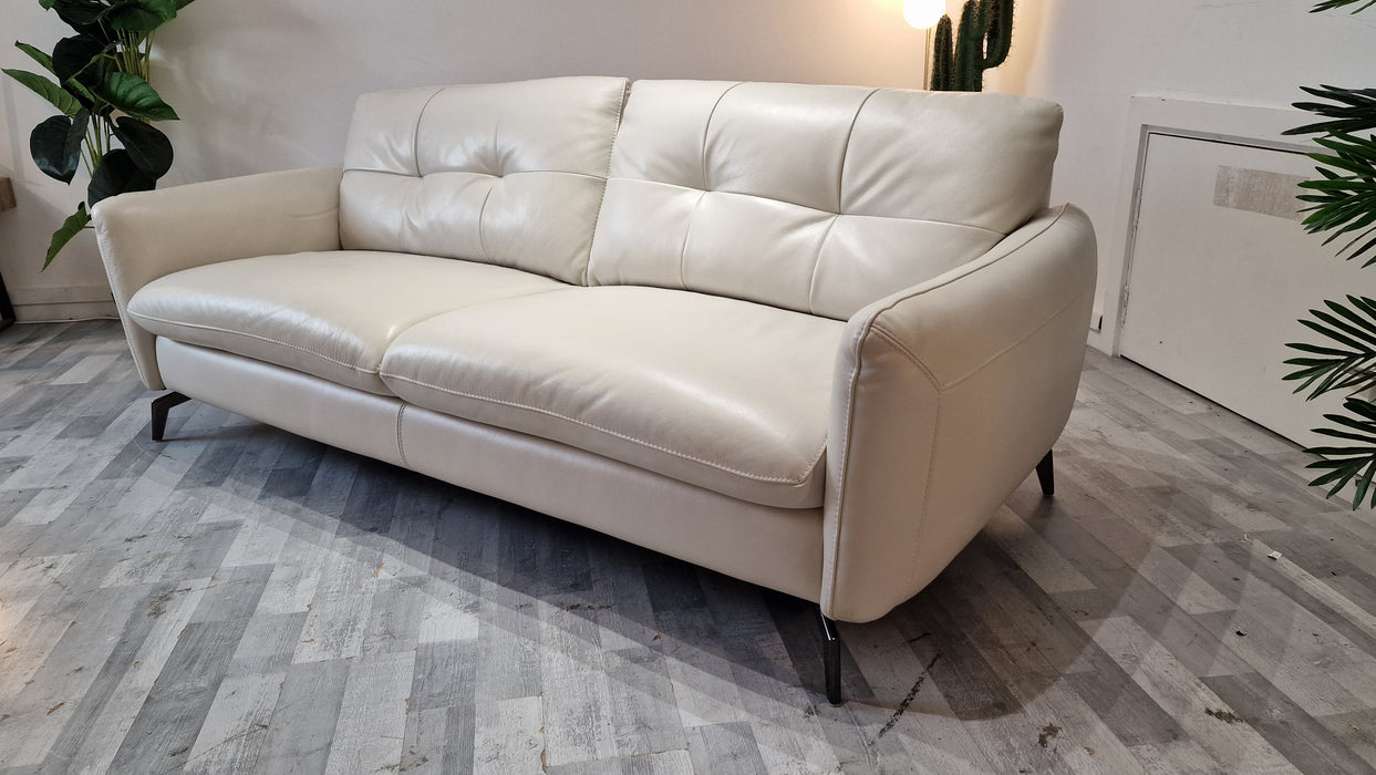 Mimi 3 Seater - Leather Sofa - Trusty Soft Sheen Leather Mist