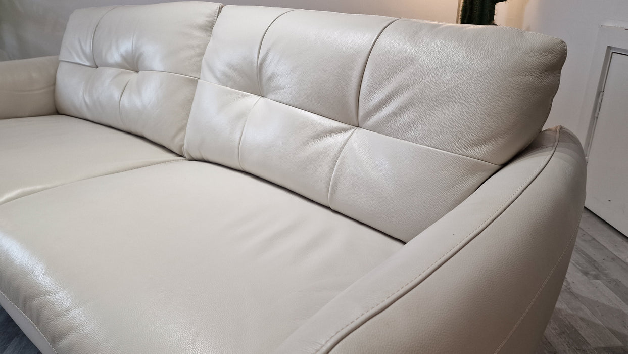 Mimi 3 Seater - Leather Sofa - Trusty Soft Sheen Leather Mist