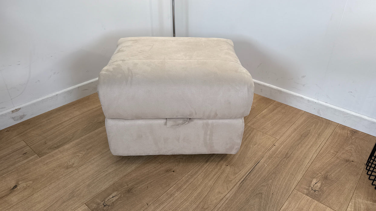 Ezra Footstool - Fabric Storage - Tara Nutmeg