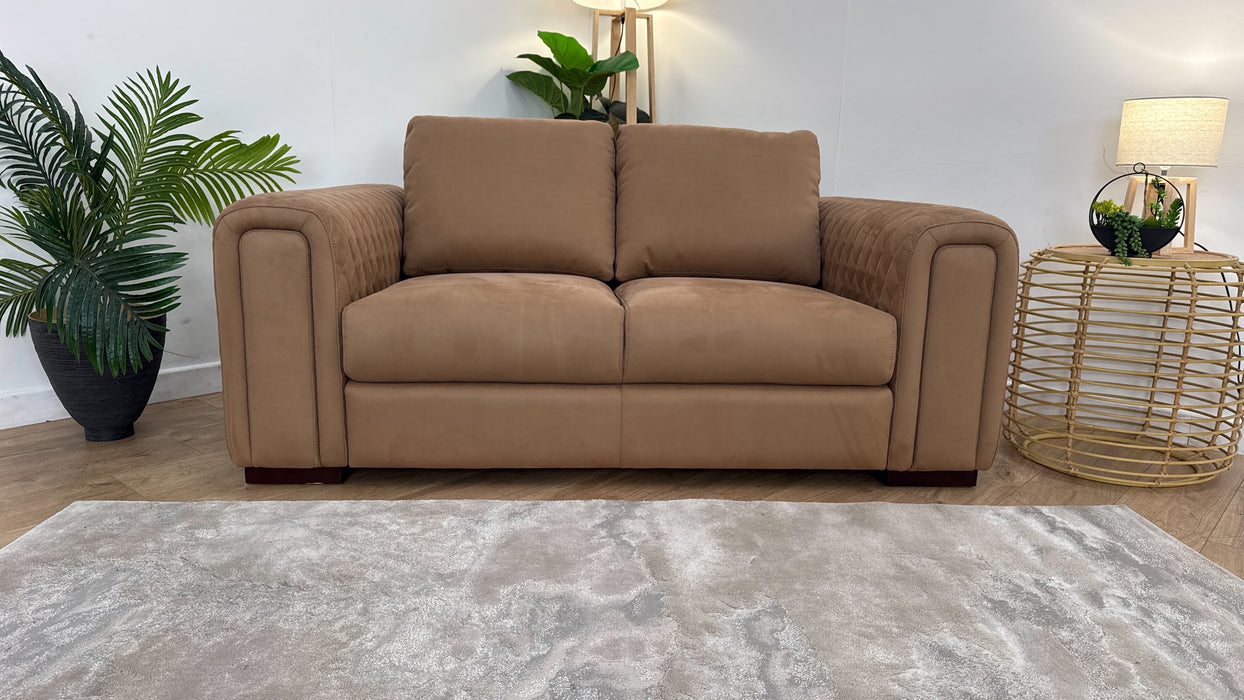 Sofology The Firenze Fabric 2 Seater in Lifestyle Nubuck Feel Fabric Camel