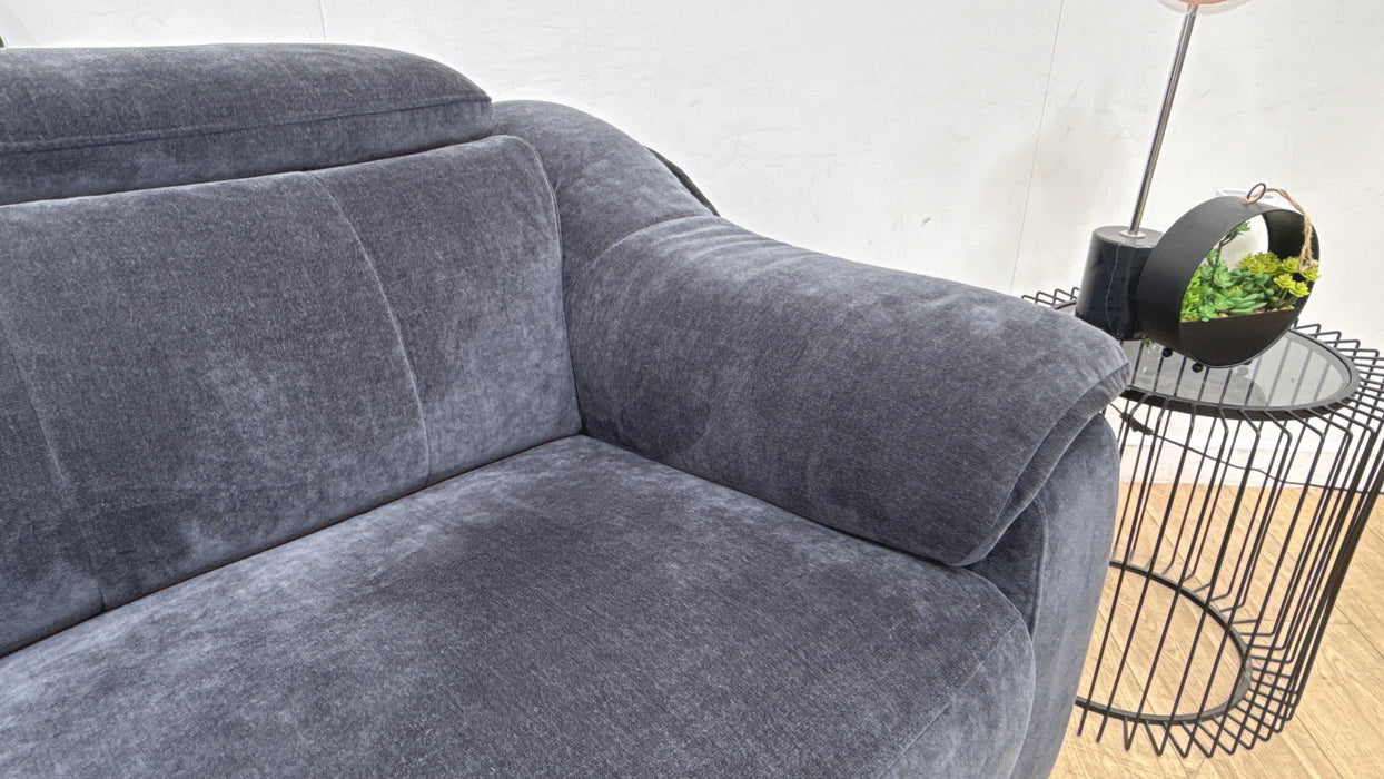 Sofology Carrera Fabric 2.5 Seater in Relaxed Chenille Ink