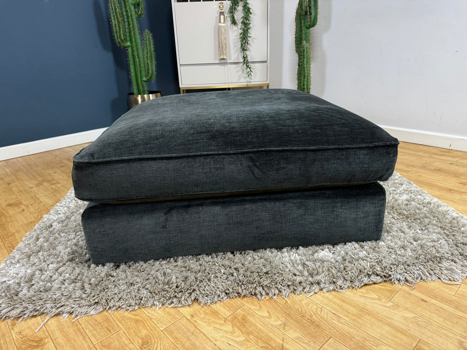 Cavalli Fabric Footstool - Blanik Slate - ( WA2 )