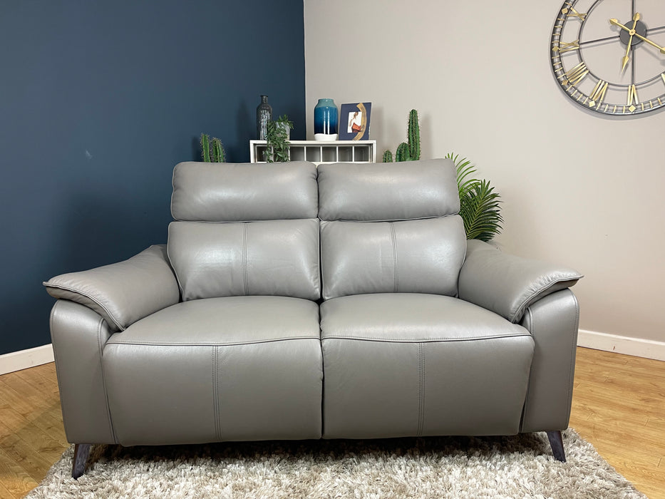 The Arlo Leather 2 Seater - Trusty Embossed Elephant - Power Recliner (WA2)