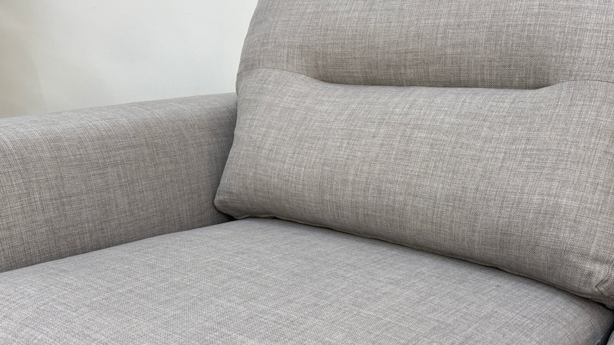 Ziggy 2 Seater - Fabric Sofa - Silver