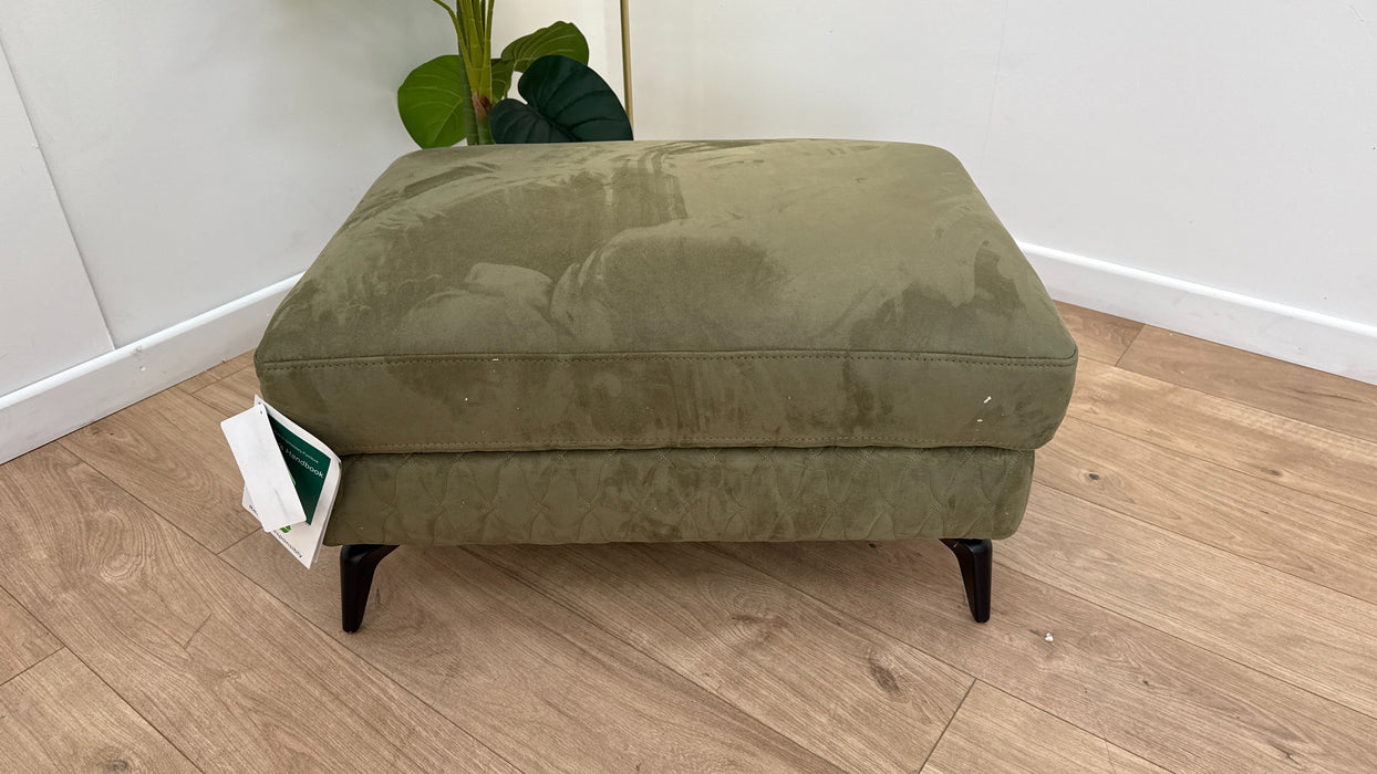 Sofology Muse Fabric Designer Footstool in Lifestyle Plush Olive
