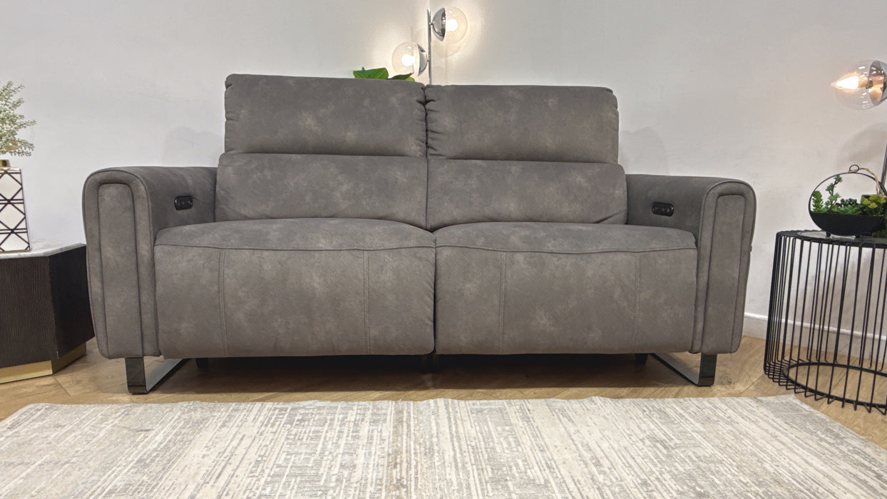 Sofology Ravello Fabric 2.5 Seater Power Recliner in Lifestyle Flecked Mocha