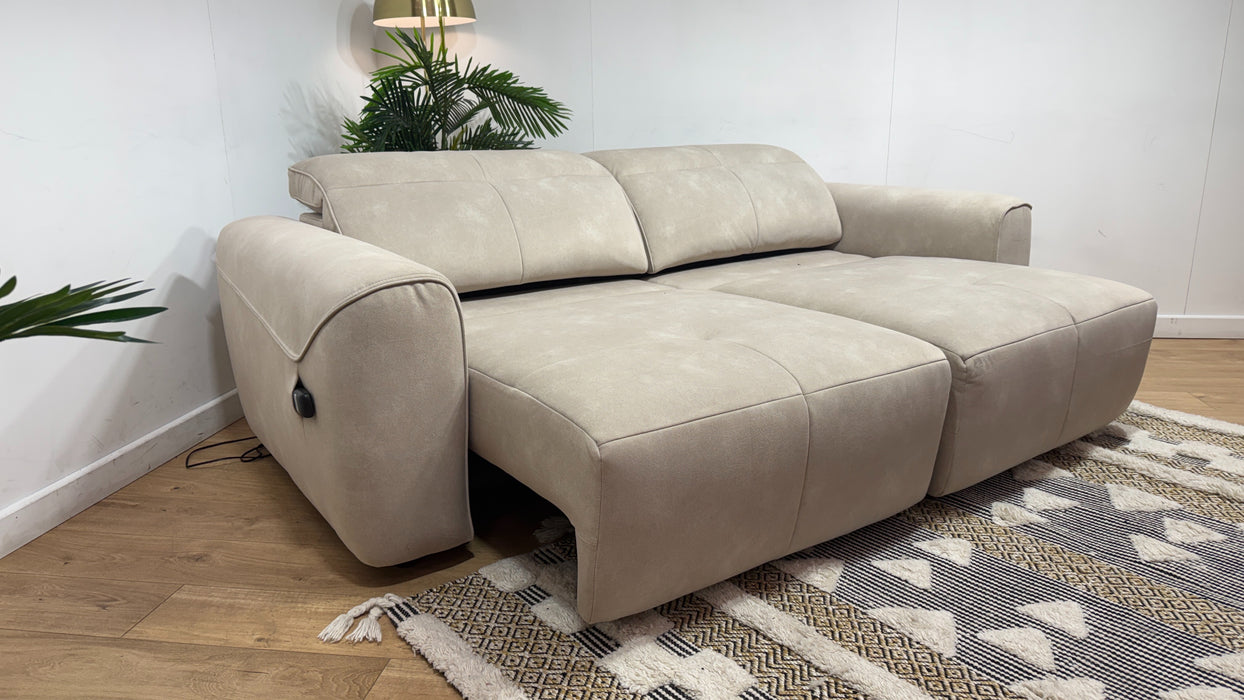 Sofology Riviera Fabric Motion Chaise in Lifestyle Flecked Ivory