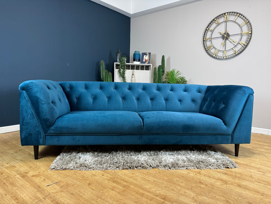 Bridgerton Fabric 4 Seater - Vader Osprey Blue All Over (WA2)