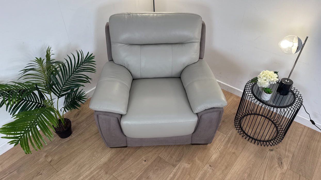 Maloney Leather/Fabric Chair