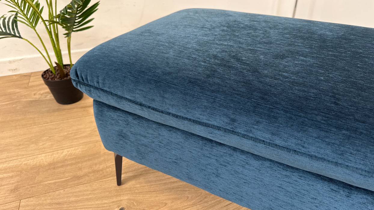 The Viento Designer Footstool - Navy