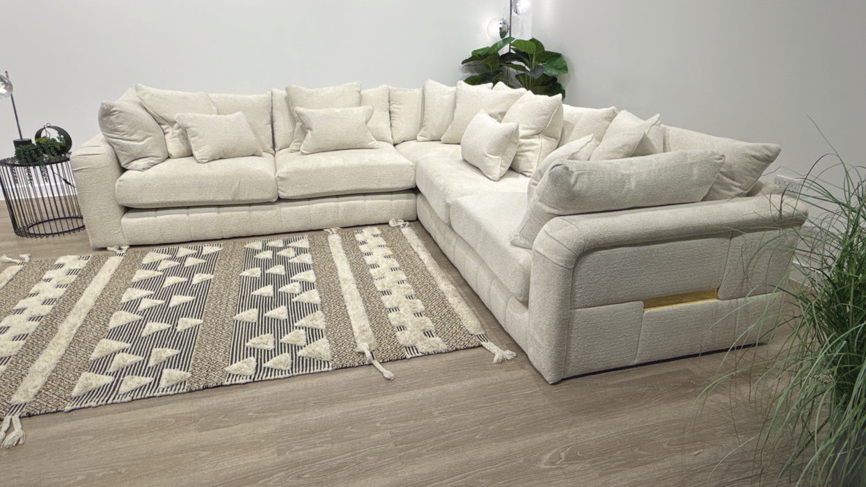 Sofology Westwood Fabric 3 Corner 3  Sofa in Soft Boucle Ecru